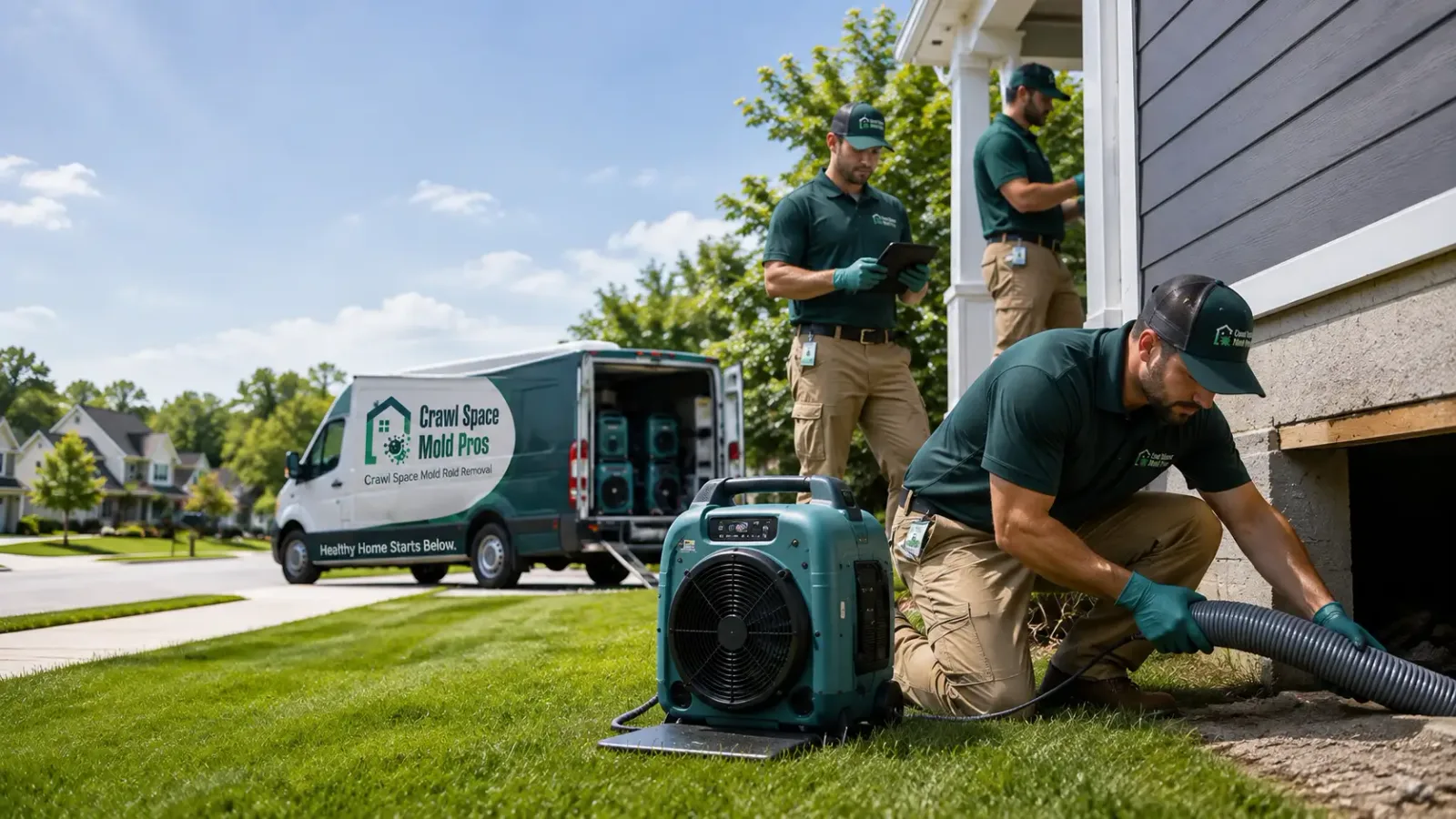 Crawl Space Mold Removal in Leesburg, IN
